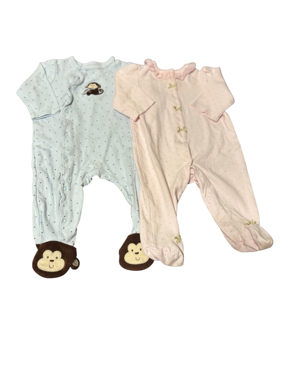 Two Little Me 6M girls footed one piece